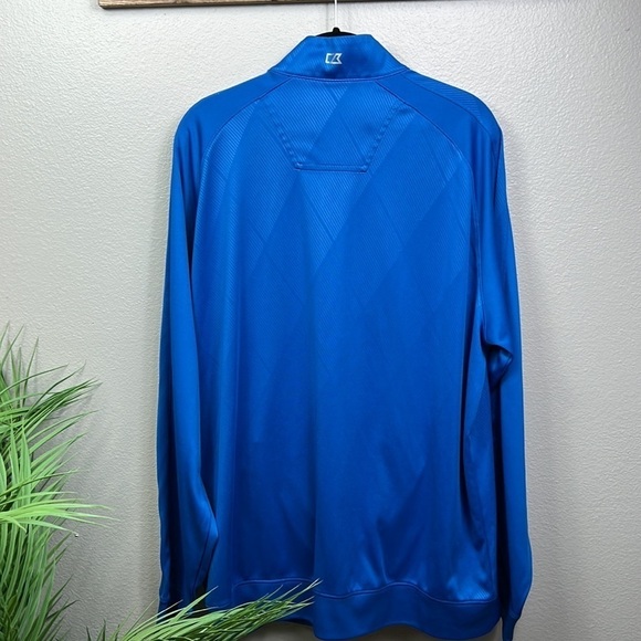 Cutter & Buck Drytec Pullover Quarter Zip Blue Performance Golf Seahawks XL - Picture 2 of 8